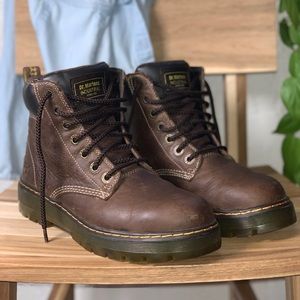 DR MARTENS WINCH STEEL TOE WORK BOOTS DARK BROWN 9